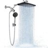 wide spray high pressure shower