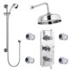 Triple Concealed Shower Valve with Diverter